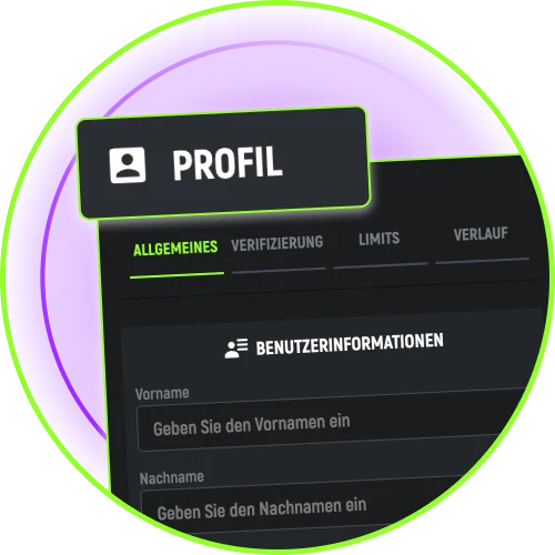 Nutze die schnelle Kontoverwaltung bei SpinGreen, starte sicher dein Spiel.