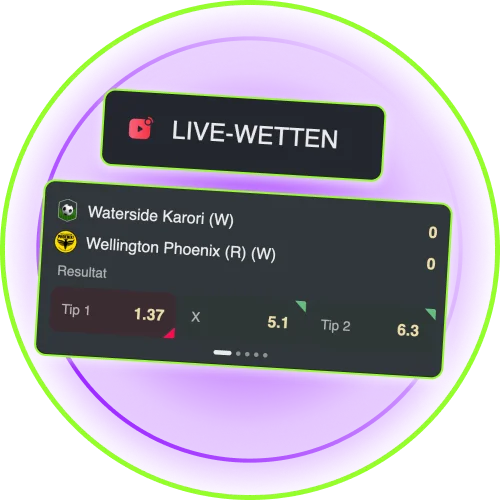 Verfolge aktuelle Quoten bei SpinGreen, tippe live auf Fußball und Tennis.