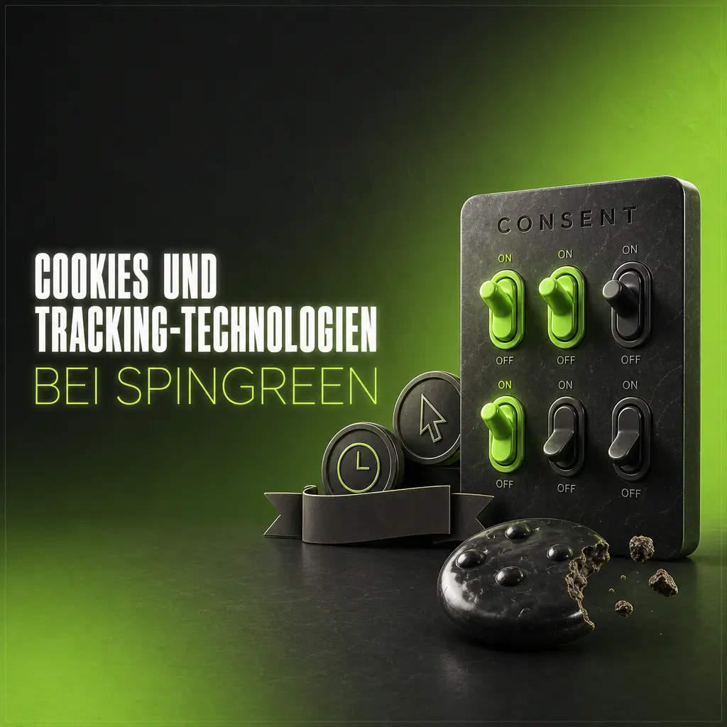 Symbolbild zu Cookies und Tracking-Technologien bei SpinGreen zur Speicherung von Anmeldung und Präferenzen