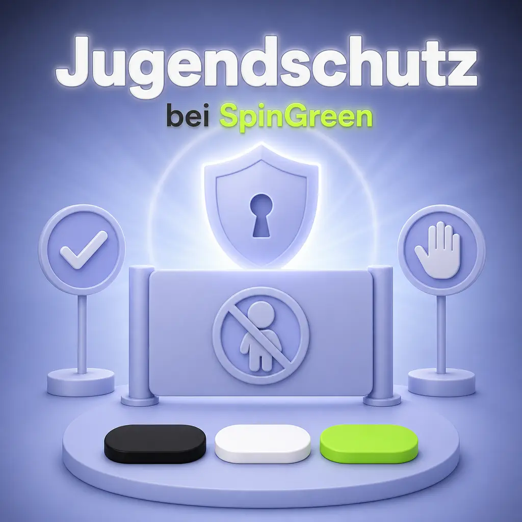 Jugendschutz bei SpinGreen: Altersverifikation ab 18 Jahren für Nutzer mit Wohnsitz in Deutschland