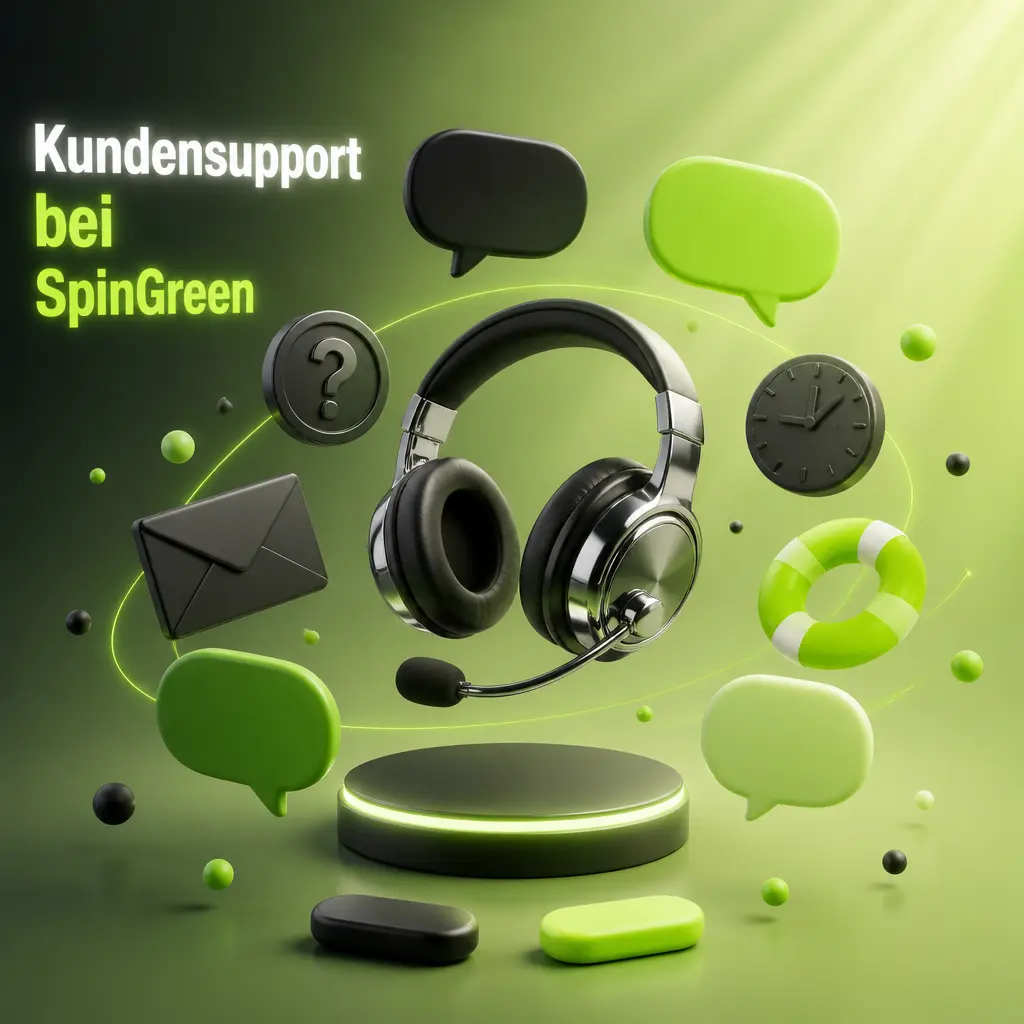 SpinGreen Kundensupport: 24/7 Live-Chat mit schneller Antwortzeit und Hilfe-Center für Fragen zu Konto und Zahlungen