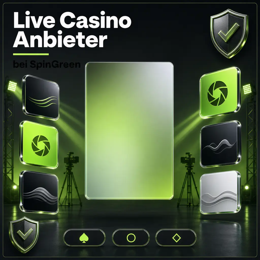 Live Casino Anbieter bei SpinGreen: Evolution, Pragmatic Play, Ezugi, Lucky Streak, Vivo Gaming und Authentic Gaming im Überblick.