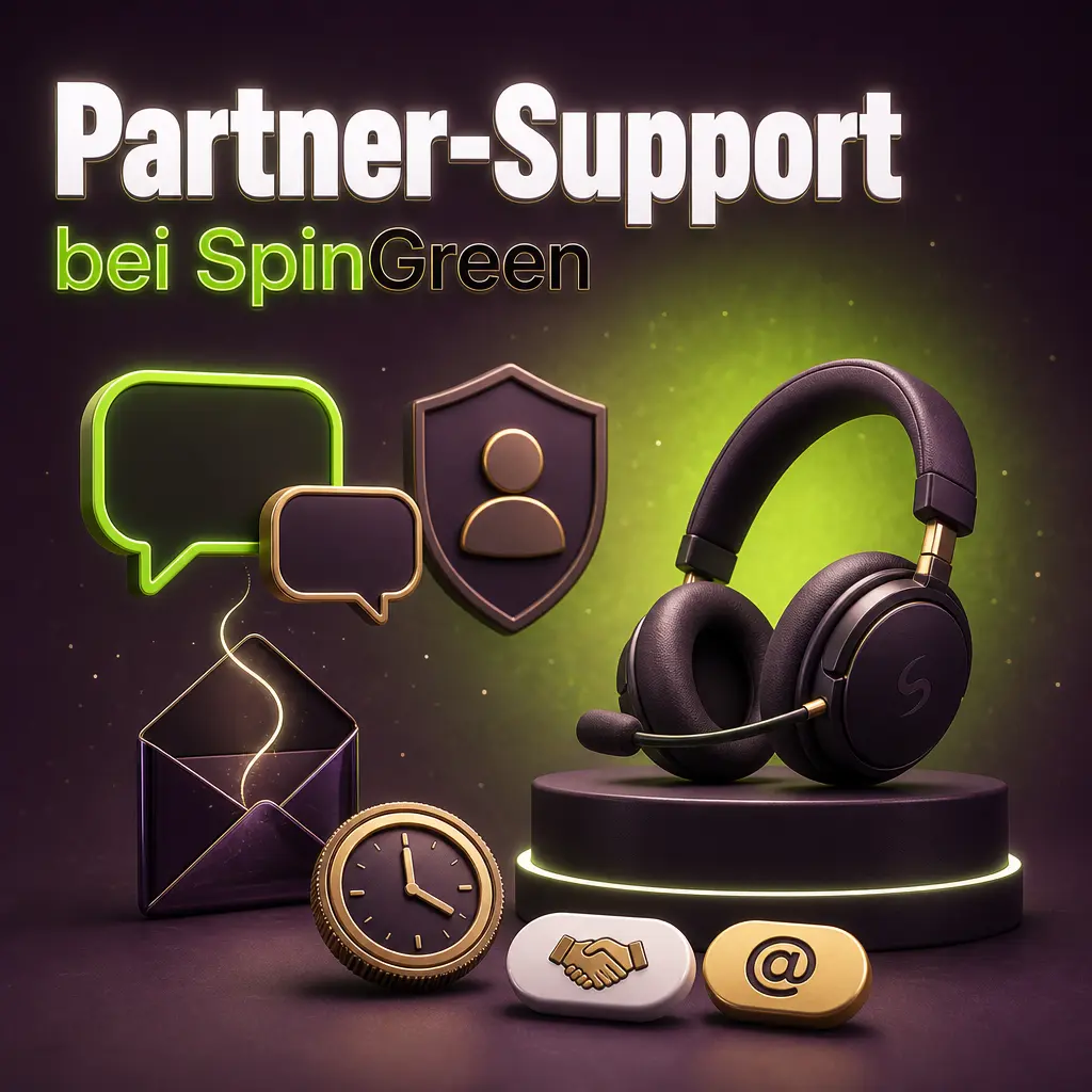 Persönlicher Account Manager bei SpinGreen unterstützt Partner per E-Mail und Live-Chat im Partnerportal