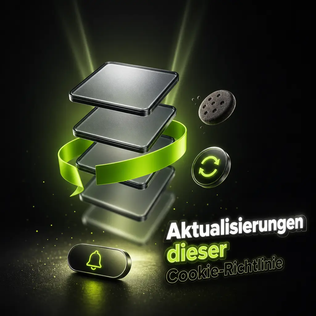 SpinGreen Cookie-Richtlinie: Aktualisierungen bei gesetzlichen Änderungen, Hinweis per E-Mail, Stand Januar 2026