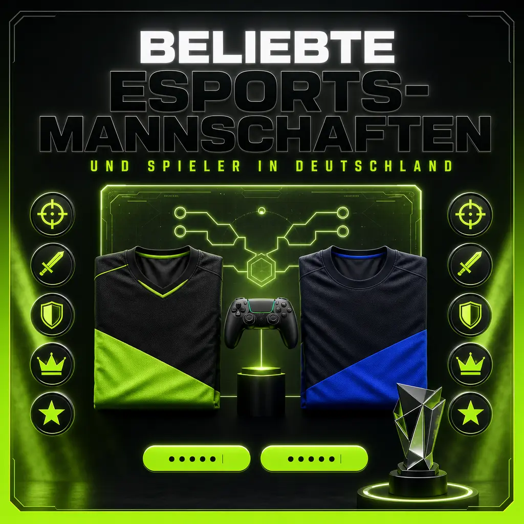 Beliebte deutsche Esports-Organisationen und Spieler wie G2 Esports, BIG, mousesports, SK Gaming und Jenax in LEC und CS2.