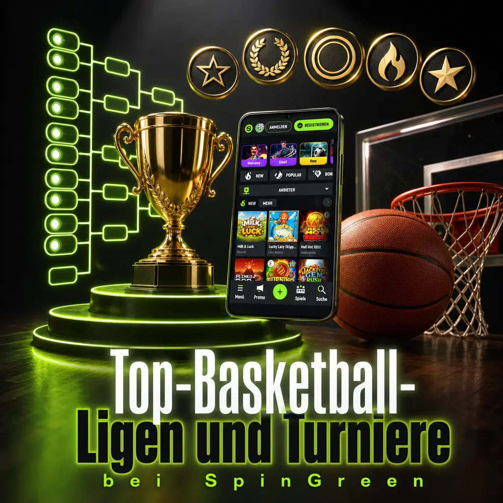 NBA, EuroLeague, BBL und FIBA-Weltmeisterschaft: SpinGreen bietet Wettmärkte auf Top-Basketball-Ligen und Turniere der Saison 2026.