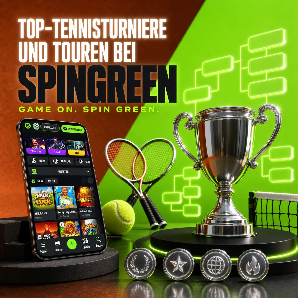 Übersicht der Top-Tennisturniere bei SpinGreen: Grand Slams, ATP- und WTA-Tour mit Quoten für Matches, Sätze und Spiele.