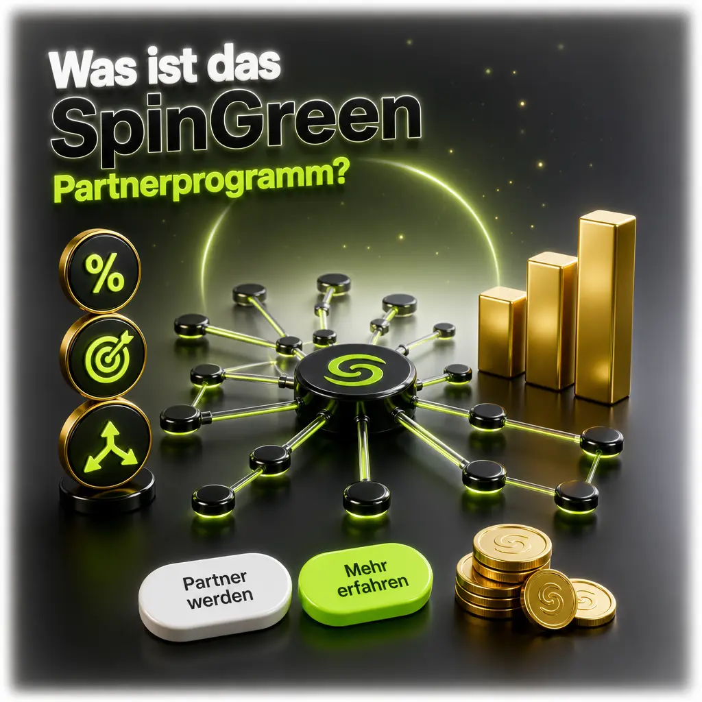SpinGreen Partnerprogramm: Provisionen durch Revenue Share, CPA oder Hybridmodell für Affiliates im Casino-Bereich