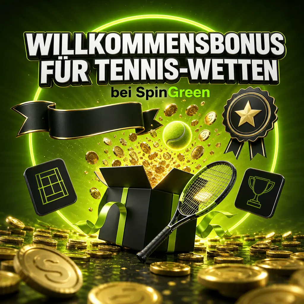 SpinGreen Willkommensbonus: 50 Freispins für Book of Dead ohne Umsatzbedingungen, ideal für die erste Tennis-Wette nutzen.